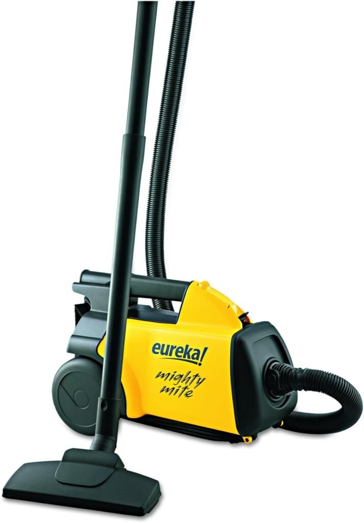 BEST VACUUM 2024 - Eureka Mighty Mite 3670G is a compact and lightweight canister vacuum.